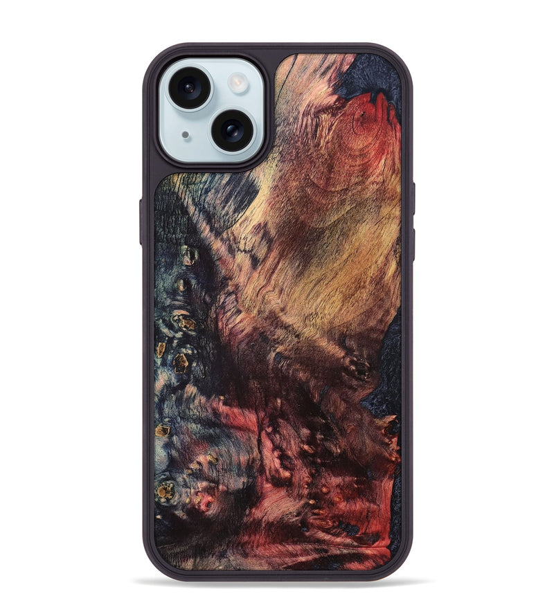 iPhone 15 Plus Wood Phone Case - Alecia (Wood Burl, 825375)