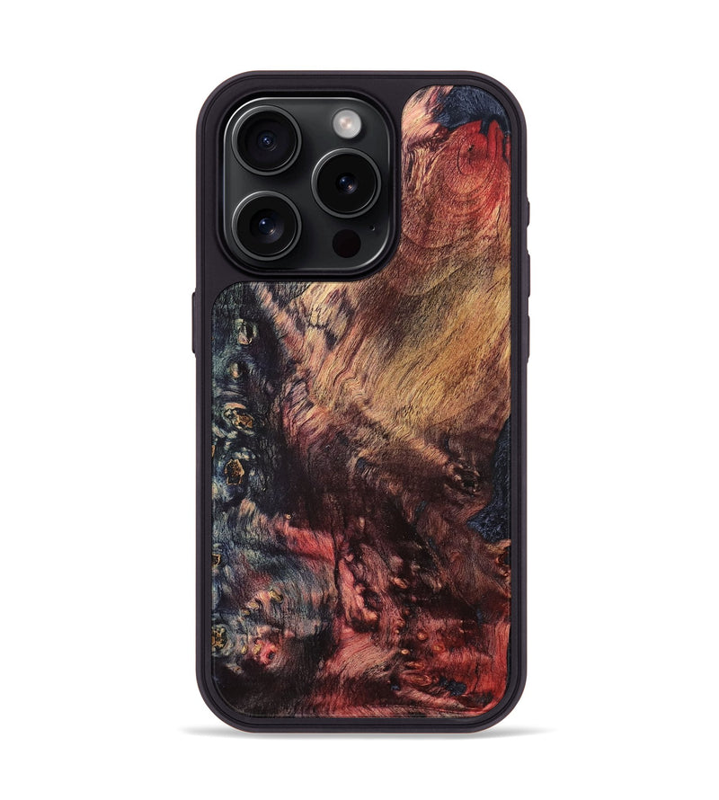 iPhone 15 Pro Wood Phone Case - Alecia (Wood Burl, 825375)