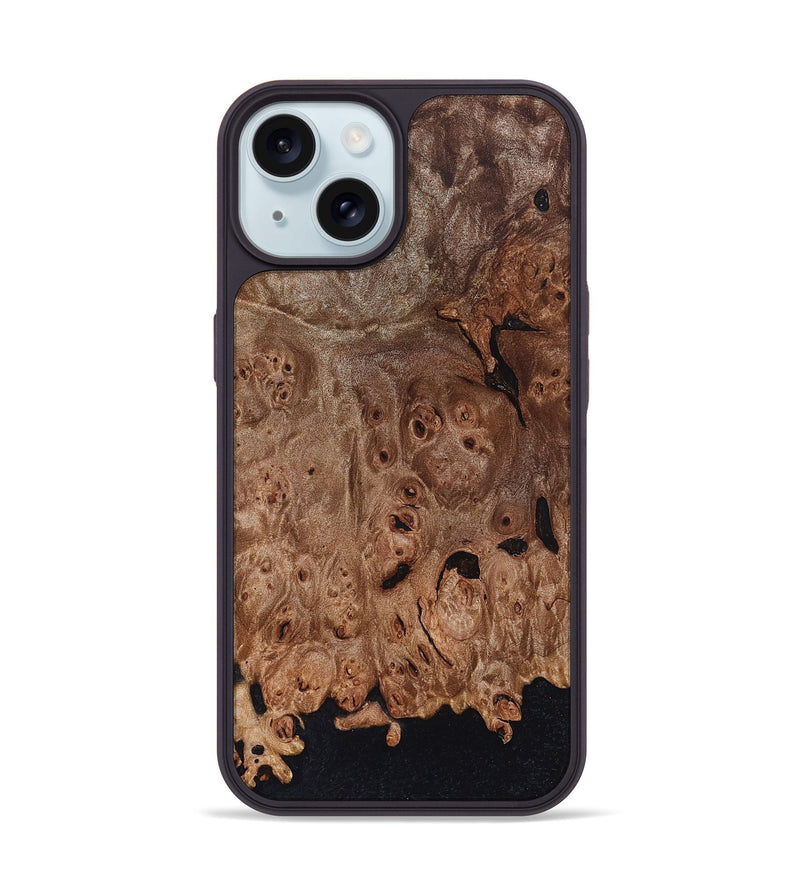 iPhone 15 Wood Phone Case - Osman (Wood Burl, 825378)