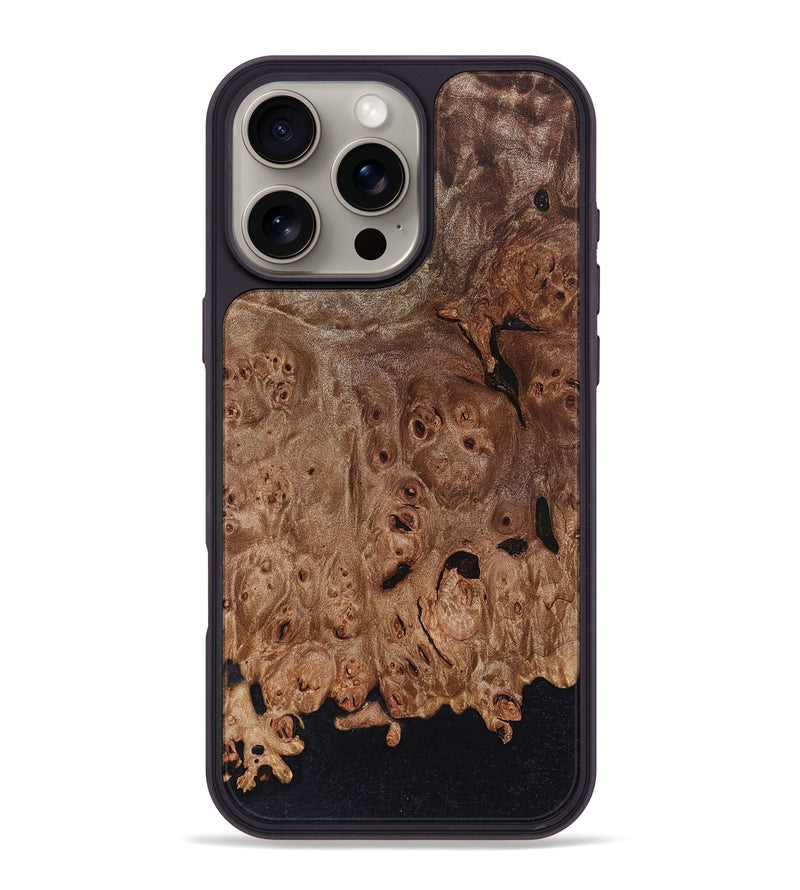 iPhone 16 Pro Max Wood Phone Case - Osman (Wood Burl, 825378)