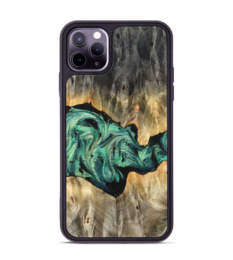iPhone 11 Pro Max Wood Phone Case - Kale (Green, 825379)