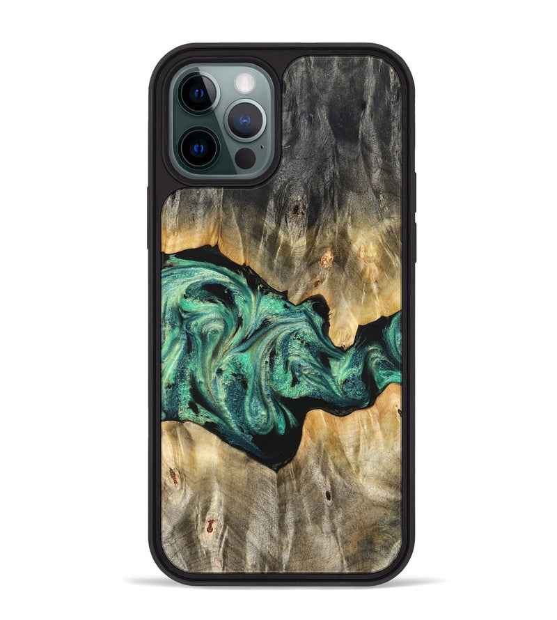 iPhone 12 Pro Max Wood Phone Case - Kale (Green, 825379)