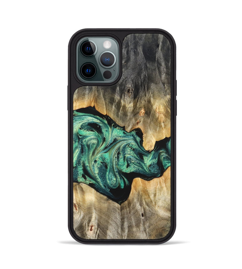 iPhone 12 Pro Wood Phone Case - Kale (Green, 825379)