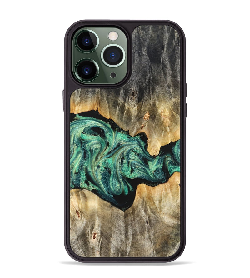 iPhone 13 Pro Max Wood Phone Case - Kale (Green, 825379)