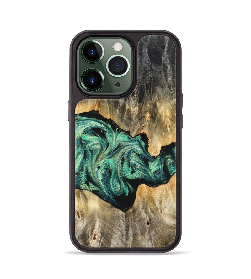 iPhone 13 Pro Wood Phone Case - Kale (Green, 825379)