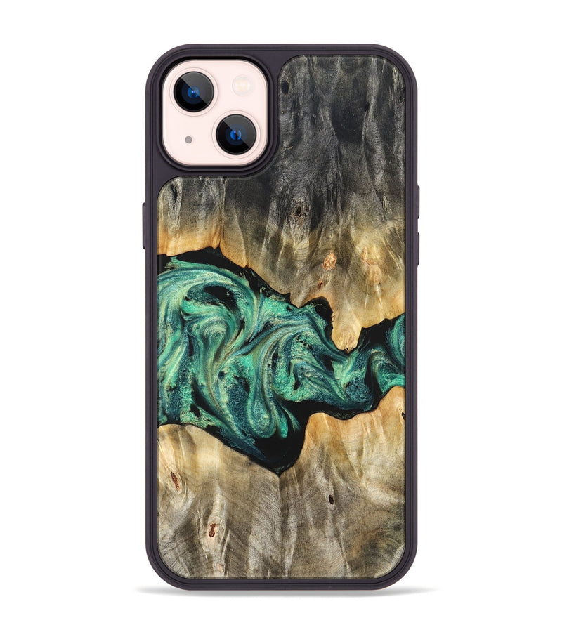 iPhone 14 Plus Wood Phone Case - Kale (Green, 825379)