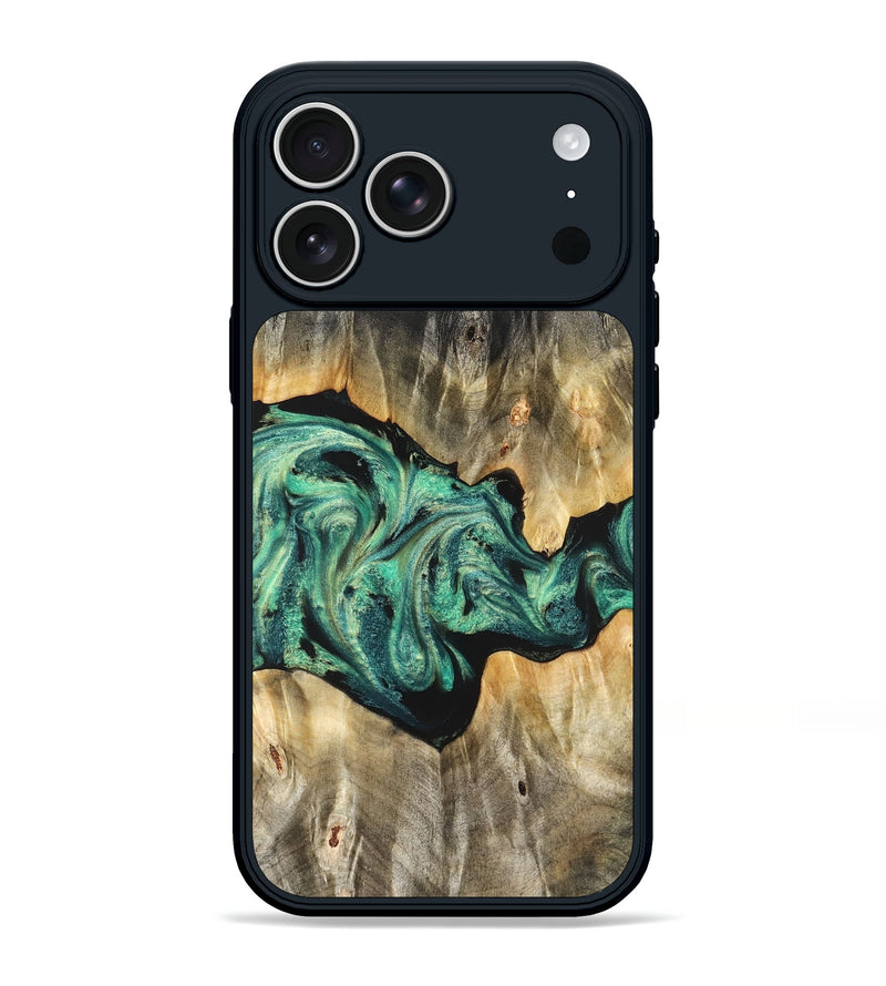 iPhone 17 Pro Max Wood Phone Case - Kale (Green, 825379)