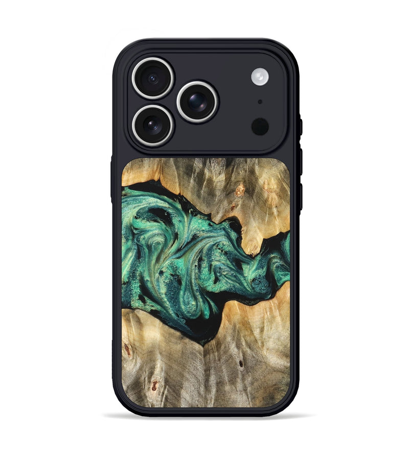 iPhone 17 Pro Wood Phone Case - Kale (Green, 825379)