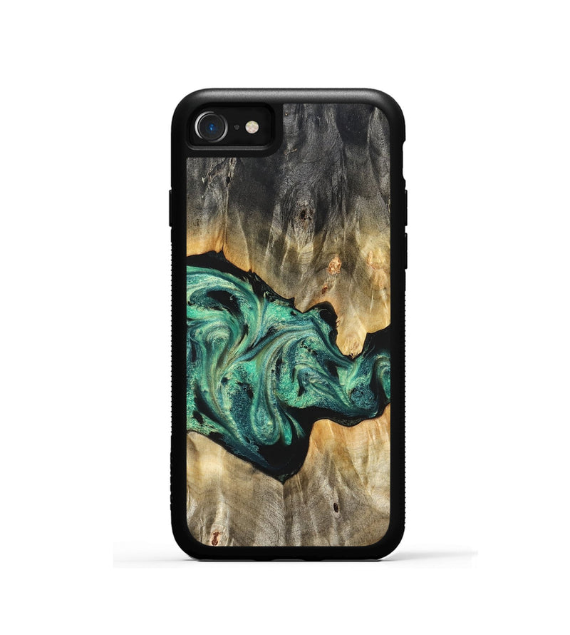 iPhone SE Wood Phone Case - Kale (Green, 825379)