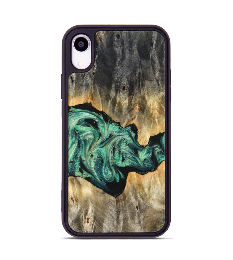 iPhone Xr Wood Phone Case - Kale (Green, 825379)