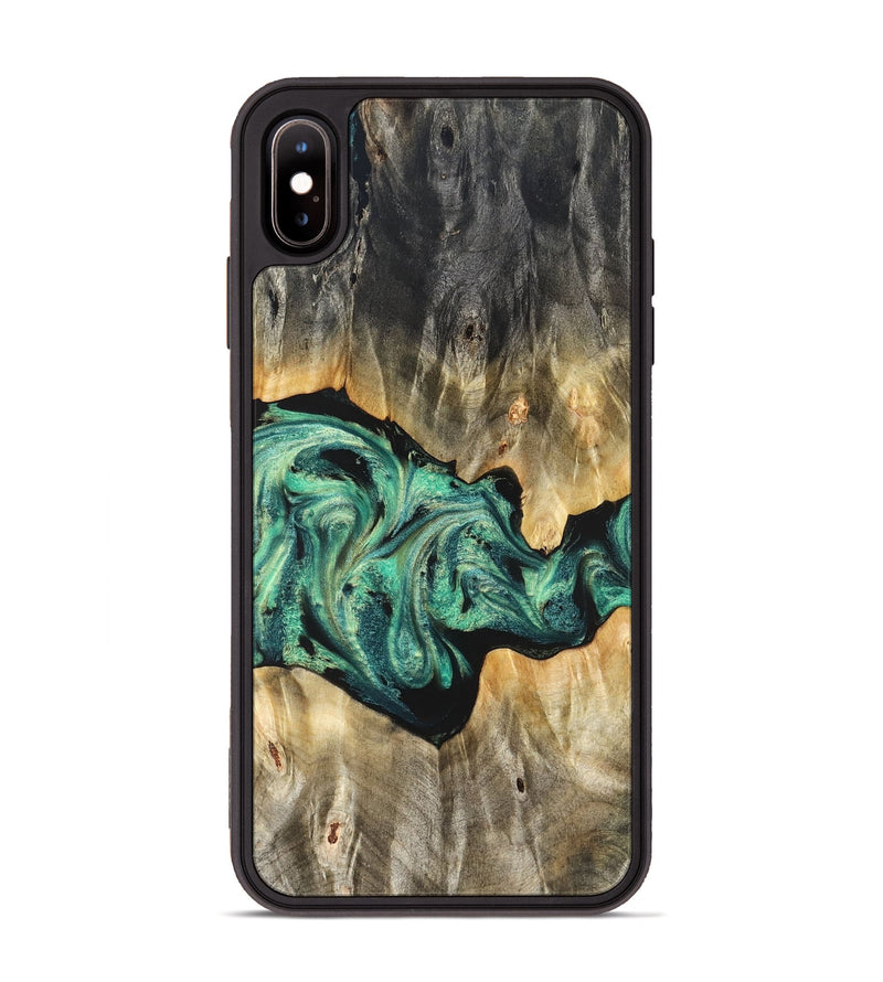 iPhone Xs Max Wood Phone Case - Kale (Green, 825379)