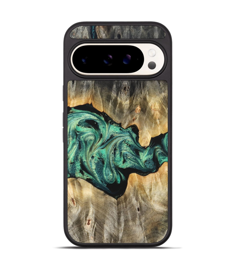 Pixel 9 Wood Phone Case - Kale (Green, 825379)