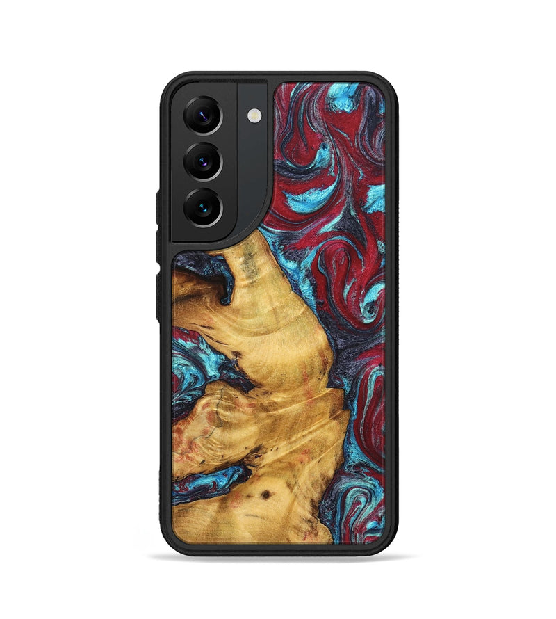 Galaxy S22 Wood Phone Case - Tre (Red, 825381)