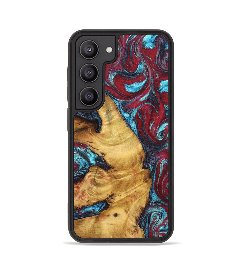 Galaxy S23 Wood Phone Case - Tre (Red, 825381)