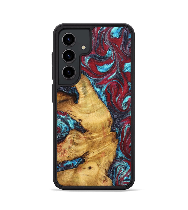 Galaxy S24 Wood Phone Case - Tre (Red, 825381)