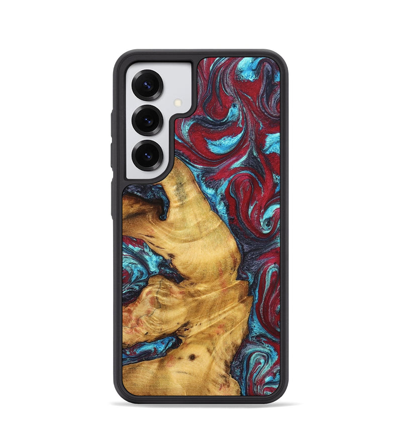 Galaxy S25 Wood Phone Case - Tre (Red, 825381)