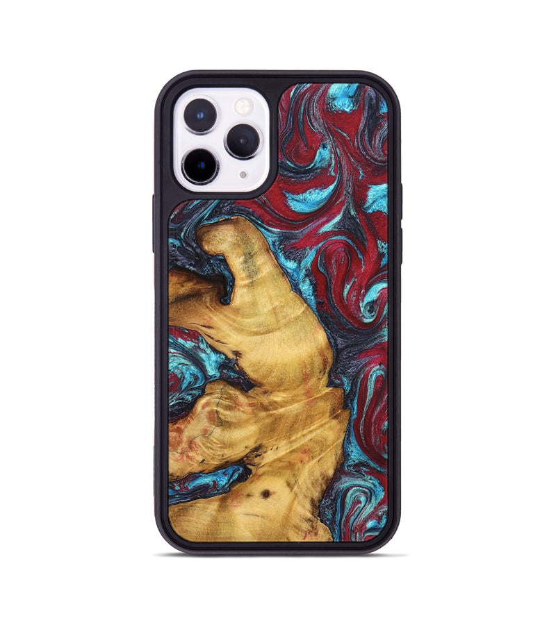 iPhone 11 Pro Wood Phone Case - Tre (Red, 825381)