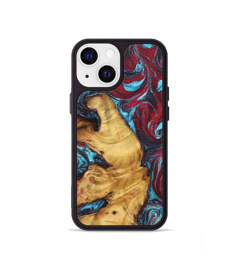 iPhone 13 mini Wood Phone Case - Tre (Red, 825381)