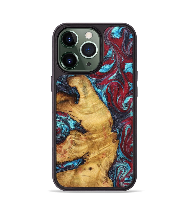 iPhone 13 Pro Wood Phone Case - Tre (Red, 825381)