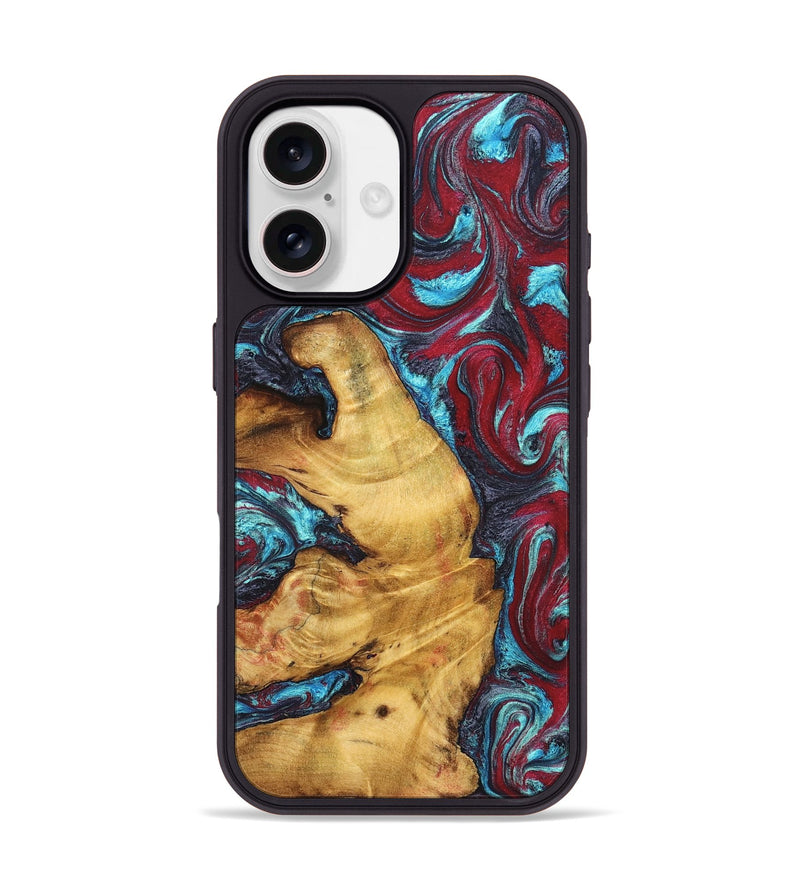 iPhone 17 Wood Phone Case - Tre (Red, 825381)