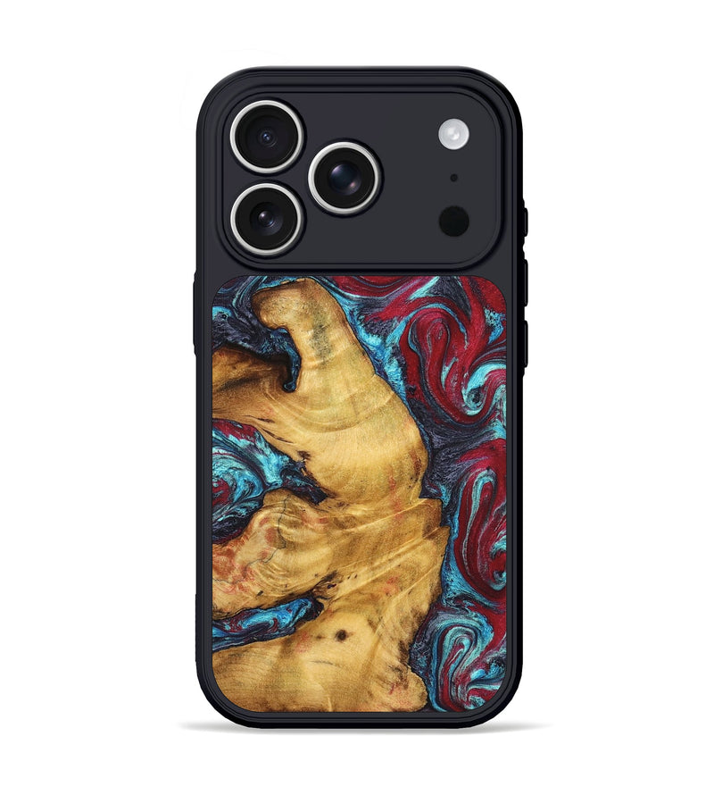 iPhone 17 Pro Wood Phone Case - Tre (Red, 825381)