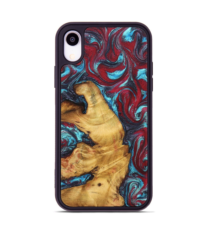 iPhone Xr Wood Phone Case - Tre (Red, 825381)