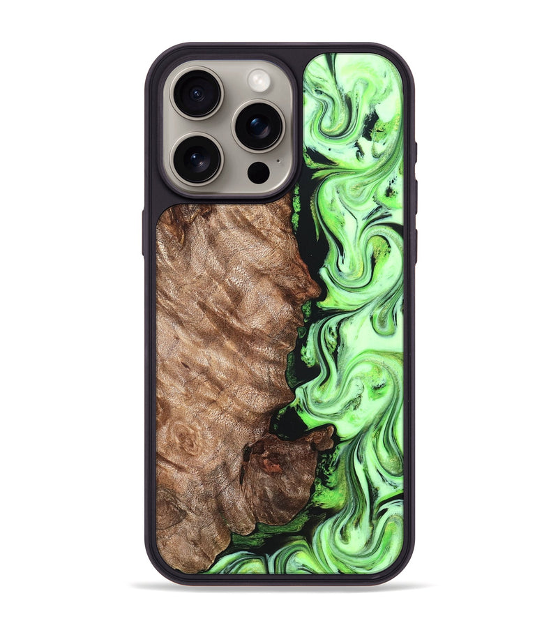 iPhone 15 Pro Max Wood Phone Case - Tomas (Neon, 825526)