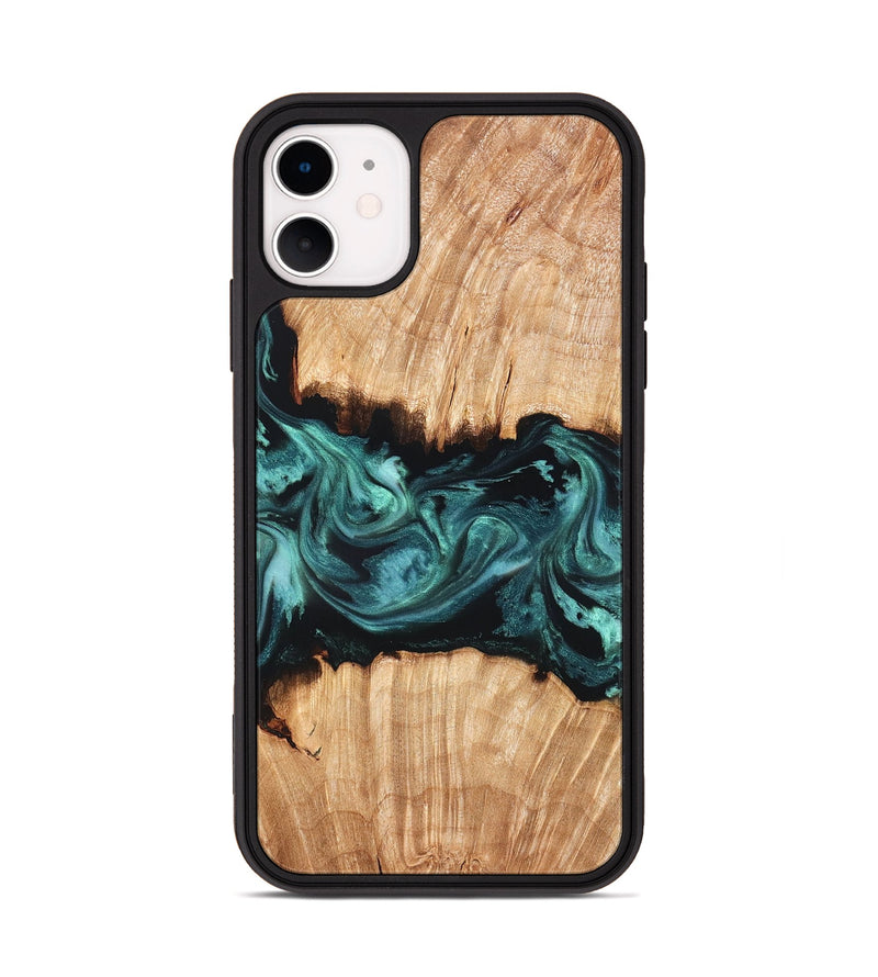 iPhone 11 Wood Phone Case - Tiana (Green, 825531)