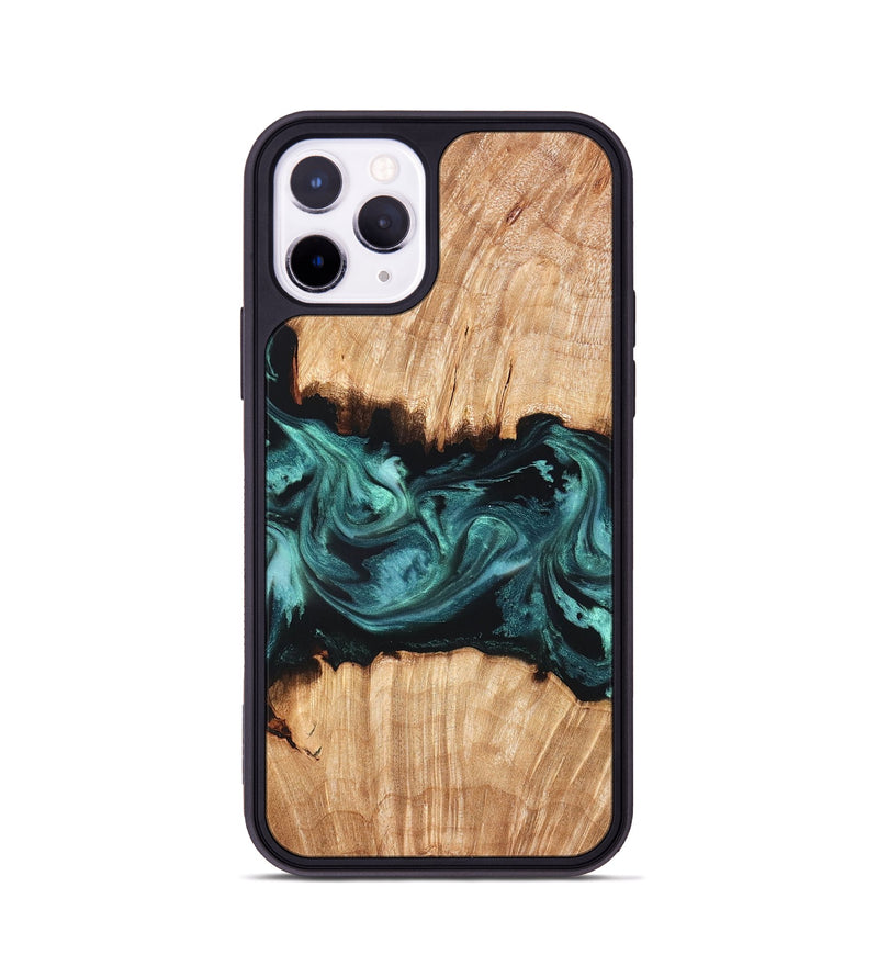 iPhone 11 Pro Wood Phone Case - Tiana (Green, 825531)