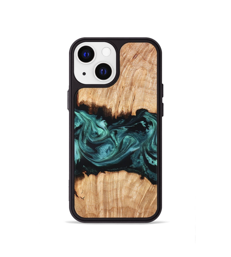 iPhone 13 mini Wood Phone Case - Tiana (Green, 825531)