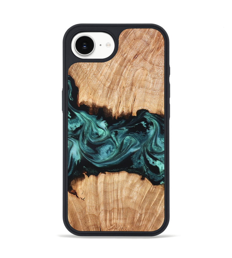 iPhone 16e Wood Phone Case - Tiana (Green, 825531)