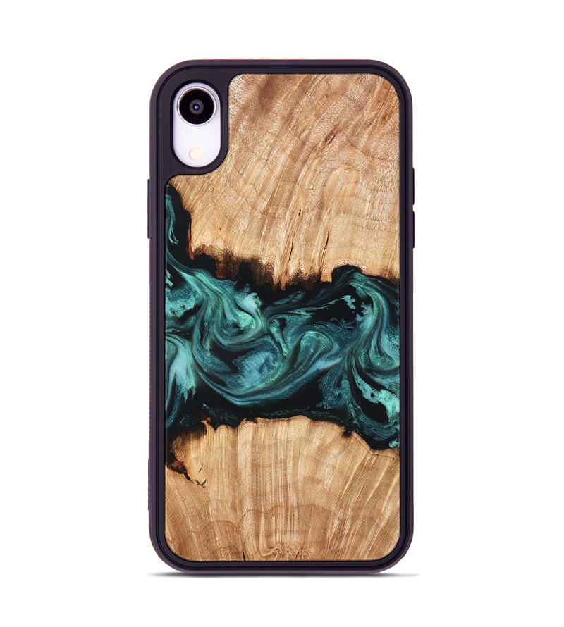 iPhone Xr Wood Phone Case - Tiana (Green, 825531)