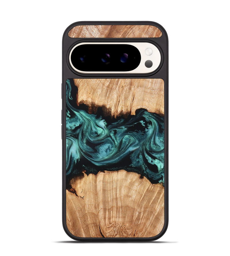 Pixel 9 Wood Phone Case - Tiana (Green, 825531)
