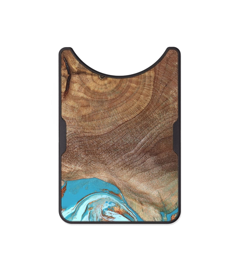 Alloy Wood Wallet - Jose (Teal & Gold, 825554)