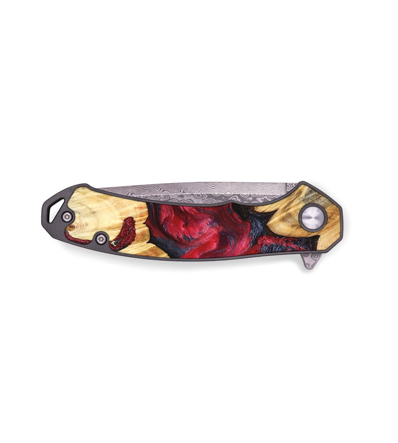 EDC Wood Pocket Knife - Opal (Red, 825572)