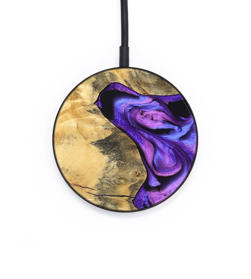 Circle Wood Wireless Charger - Yahir (Purple, 825578)