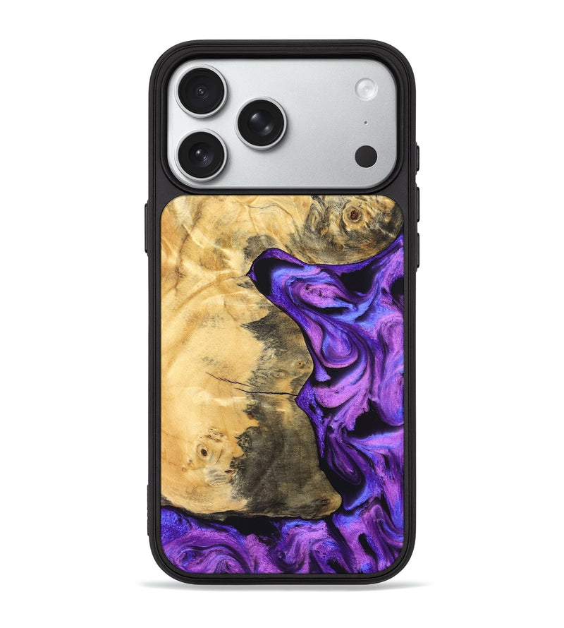 iPhone 18 Pro Max Wood Phone Case - Yahir (Purple, 825578)