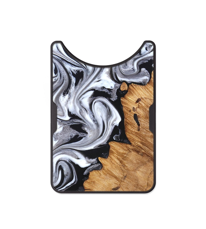 Alloy Wood Wallet - Zayne (Black & White, 825588)
