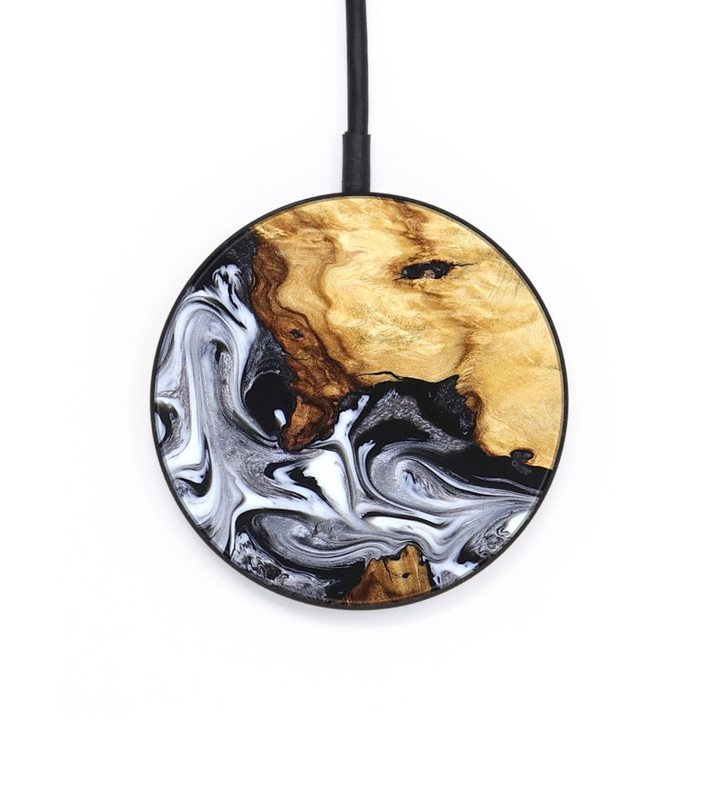 Circle Wood Wireless Charger - Phil (Black & White, 825589)