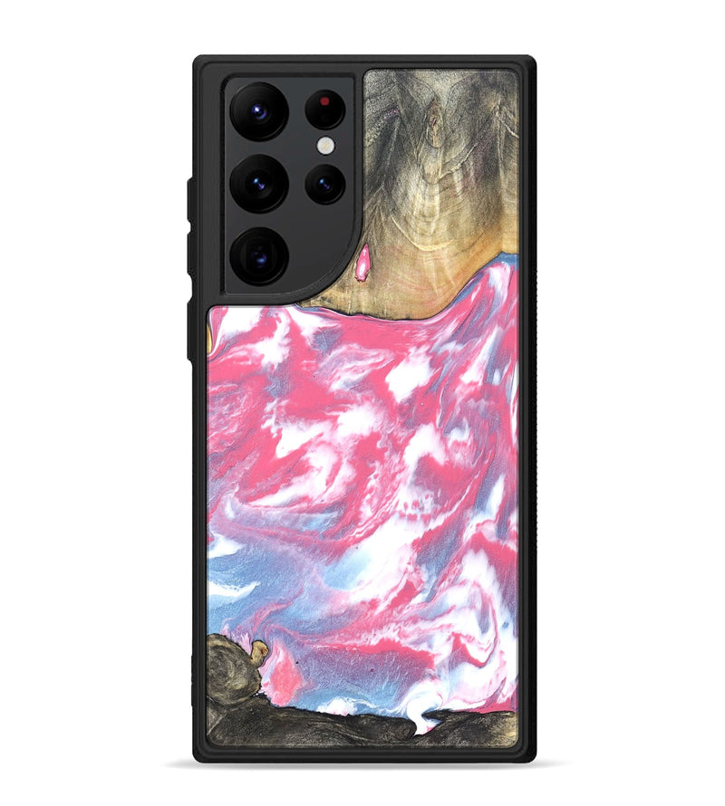 Galaxy S22 Ultra Wood Phone Case - Curley (Red, 825592)