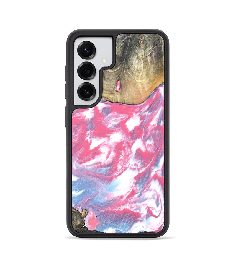 Galaxy S25 Wood Phone Case - Curley (Red, 825592)