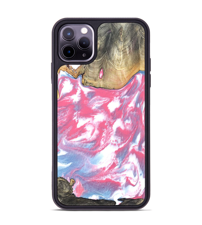 iPhone 11 Pro Max Wood Phone Case - Curley (Red, 825592)