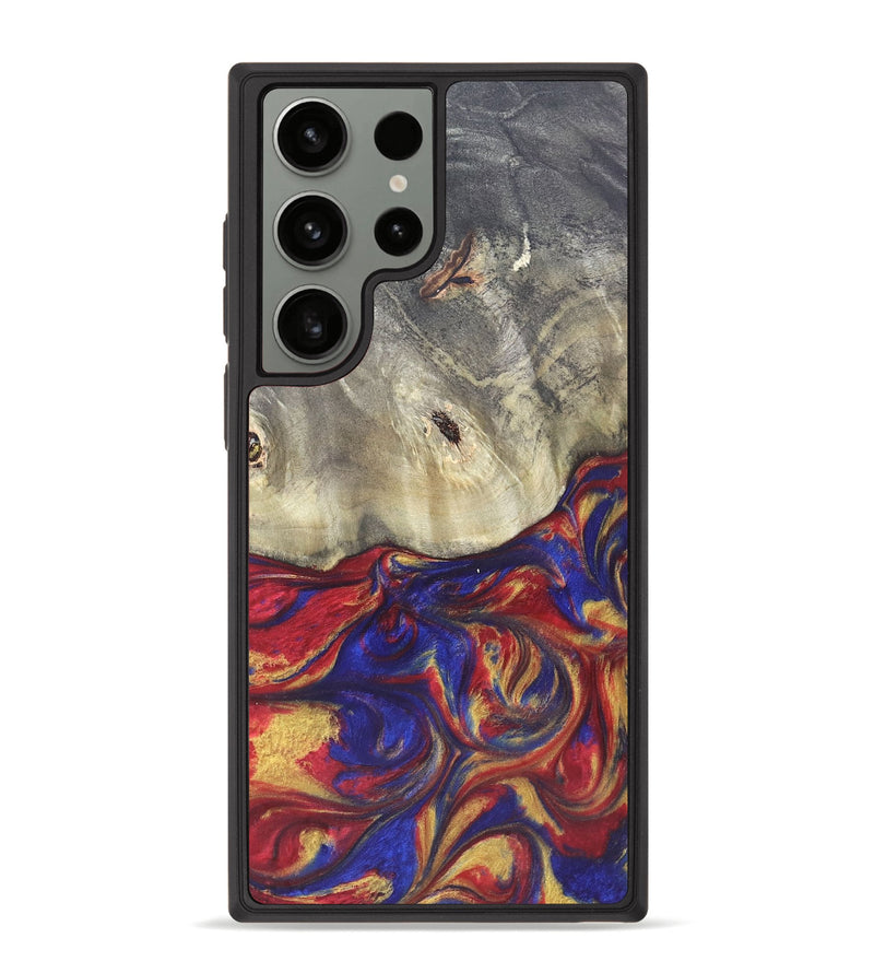 Galaxy S23 Ultra Wood Phone Case - Zamir (Red, 825594)