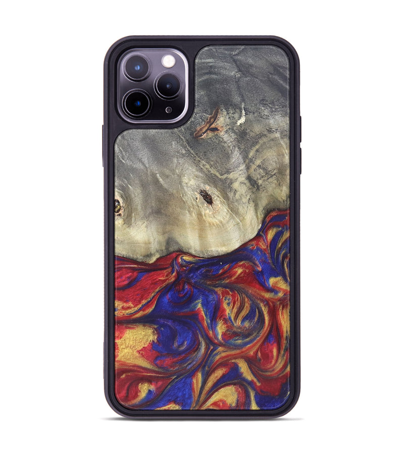 iPhone 11 Pro Max Wood Phone Case - Zamir (Red, 825594)