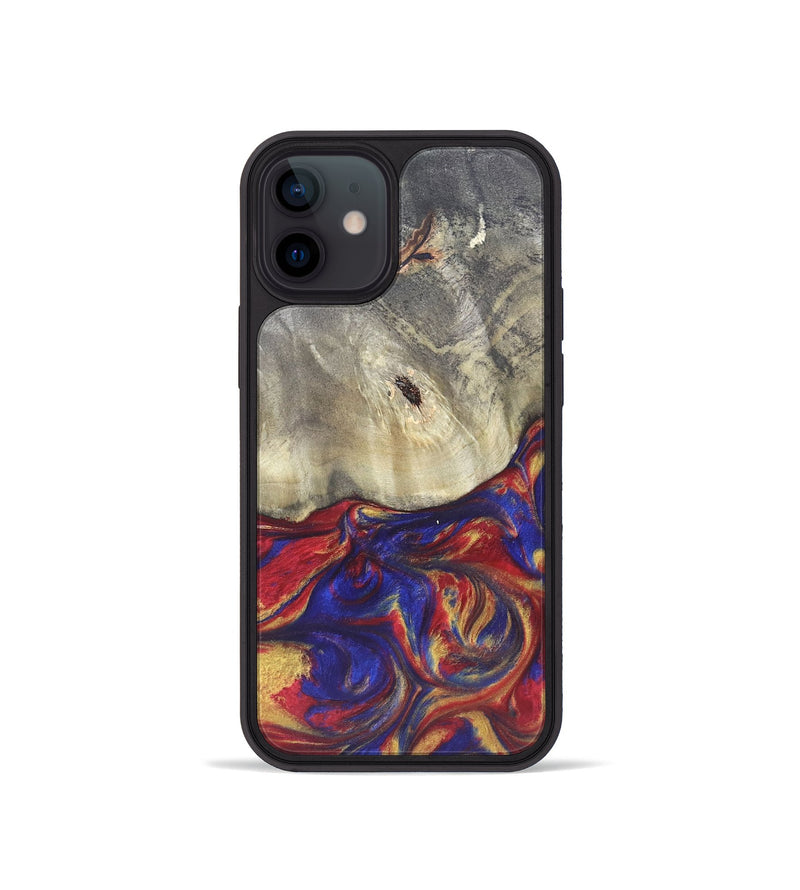 iPhone 12 mini Wood Phone Case - Zamir (Red, 825594)