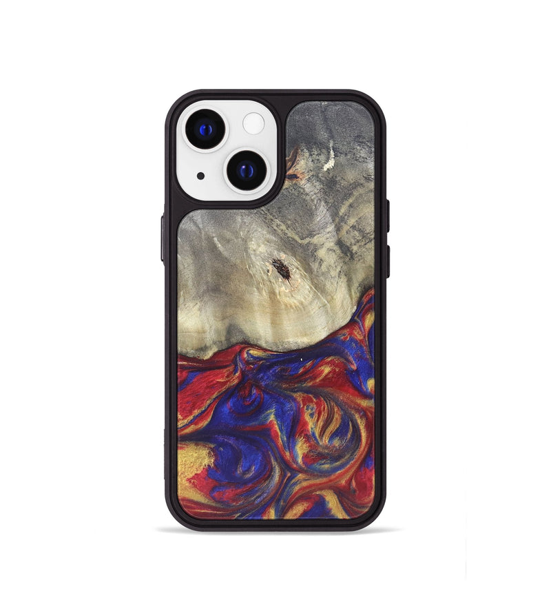 iPhone 13 mini Wood Phone Case - Zamir (Red, 825594)