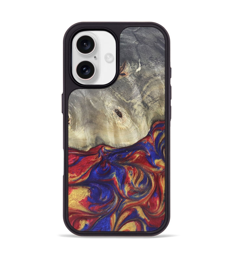 iPhone 17 Wood Phone Case - Zamir (Red, 825594)