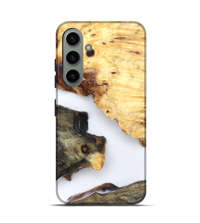 Galaxy S24 Wood Live Edge Phone Case - Bella (Clear, 825597)