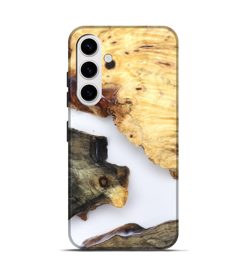 Galaxy S25 Wood Live Edge Phone Case - Bella (Clear, 825597)