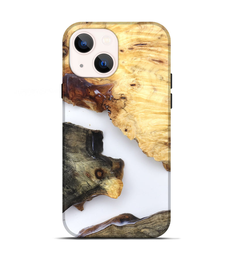 iPhone 13 Wood Live Edge Phone Case - Bella (Clear, 825597)